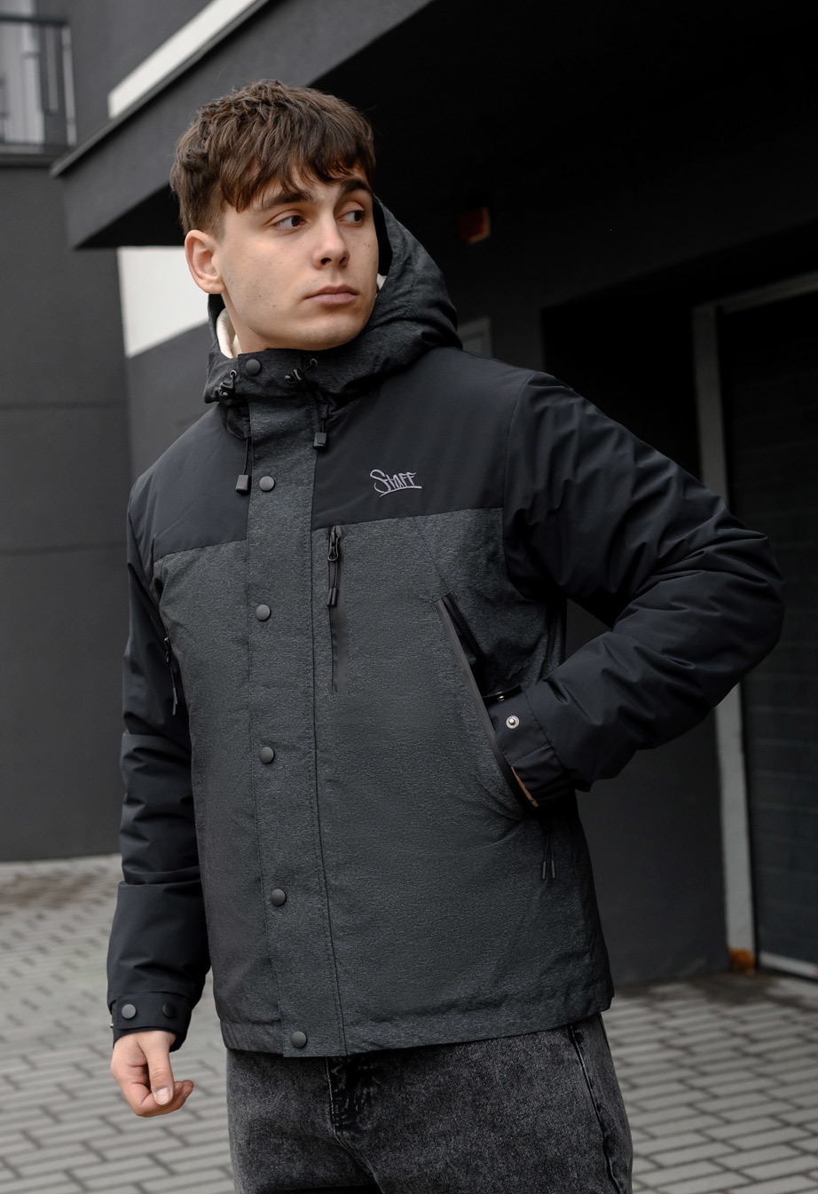 Geacă demi-sezon Staff graphite & black