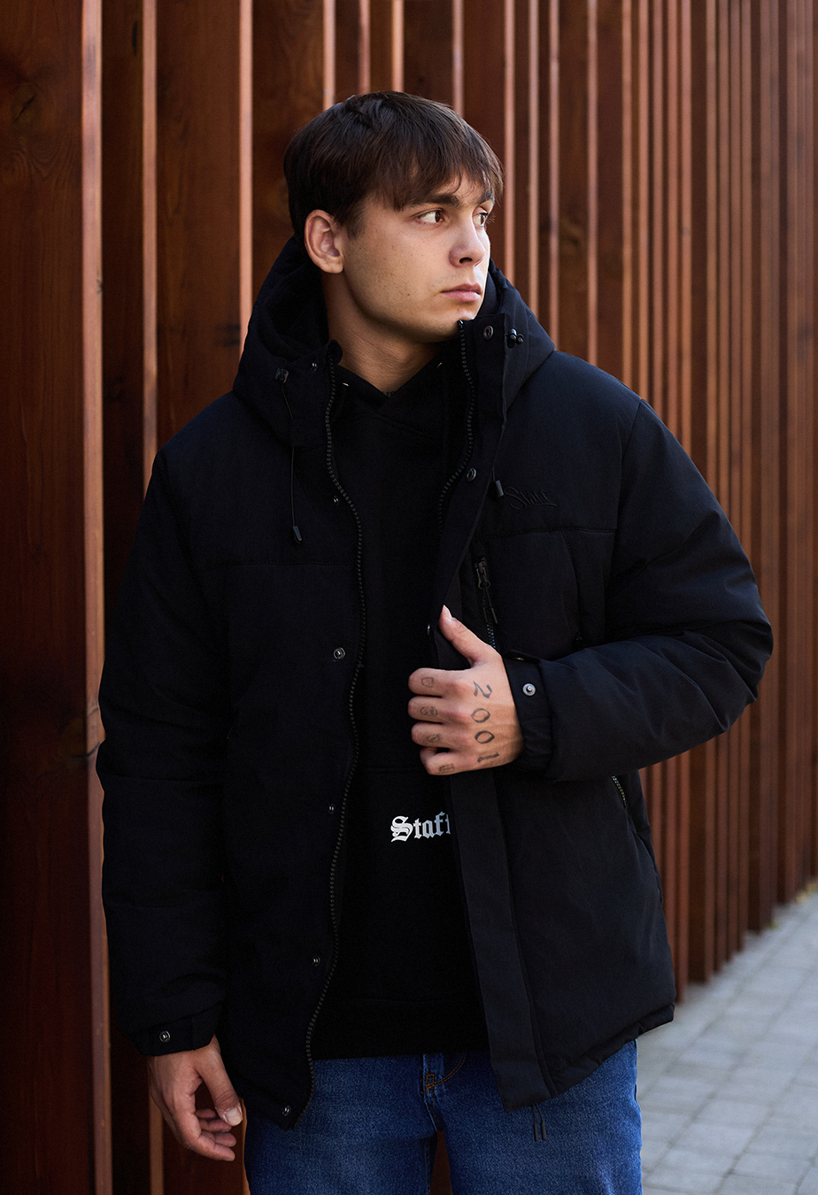 Geacă de iarnă Staff pix black