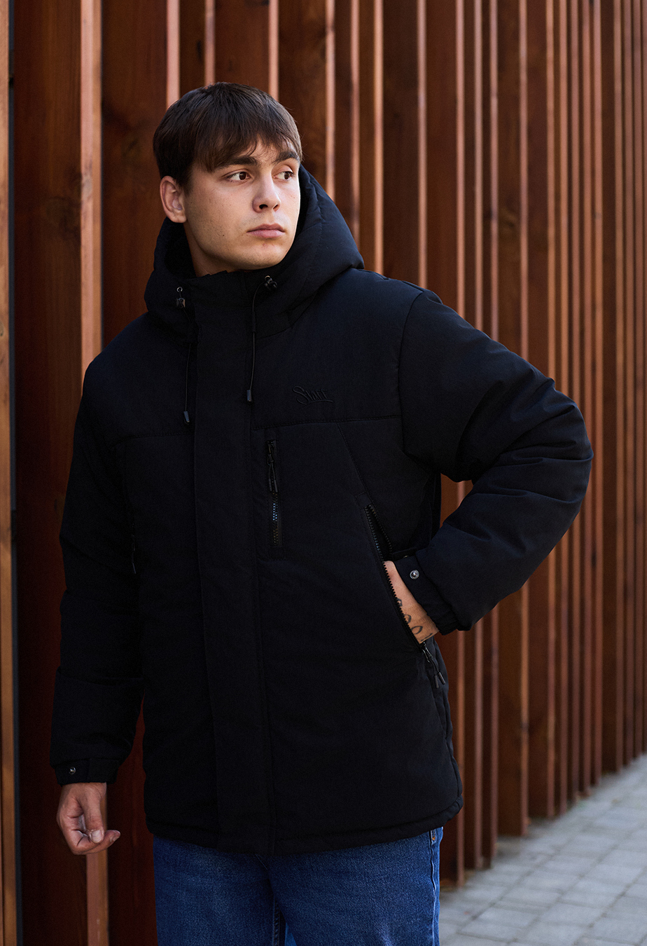 Geacă de iarnă Staff pix black