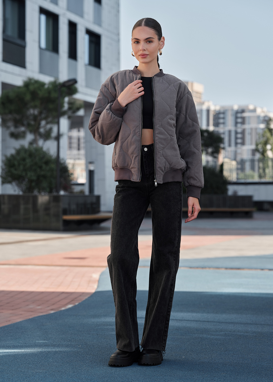 Bomber de damă Staff mur gray