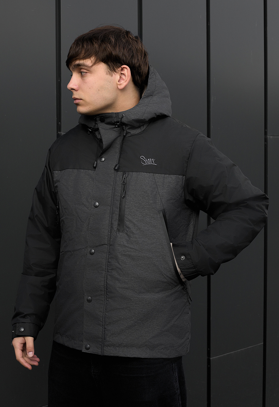 Geacă demi-sezon Staff tul graphite & black