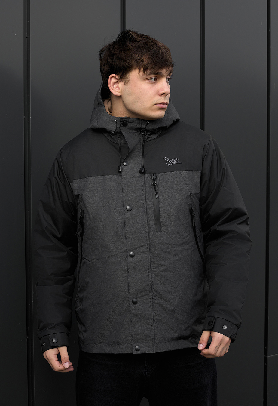 Geacă demi-sezon Staff tul graphite & black