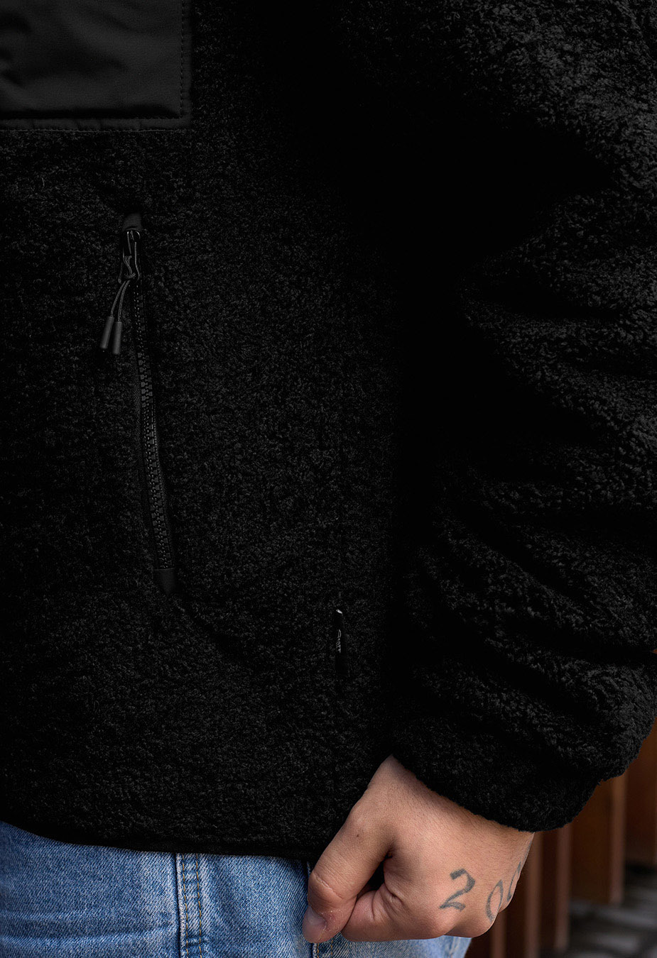 Geacă de blană Staff be black