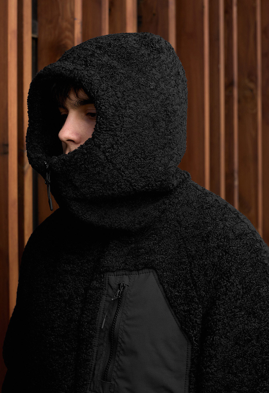 Geacă de blană Staff be black