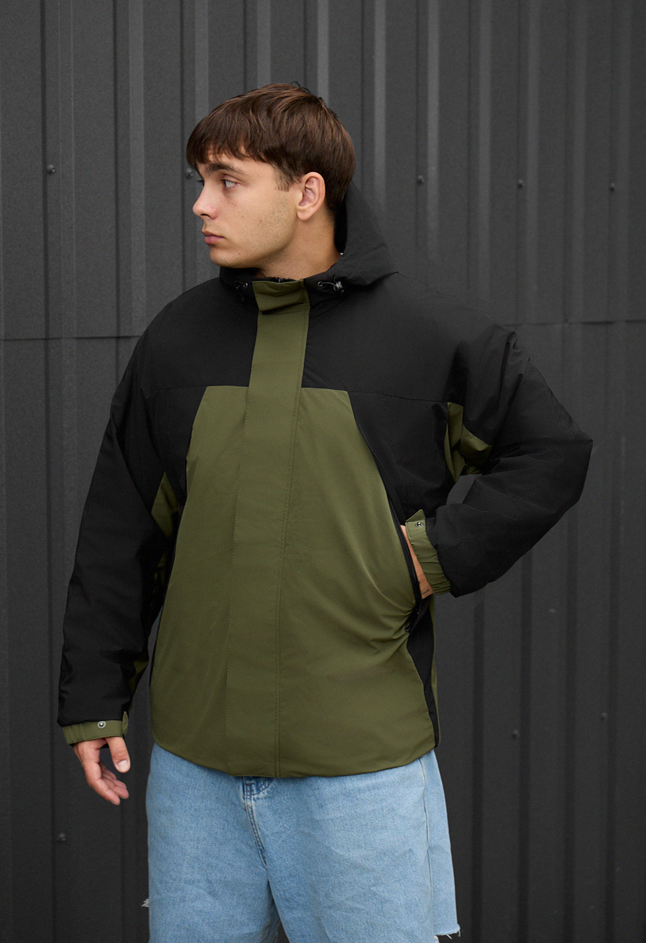 Geacă Staff skay khaki & black