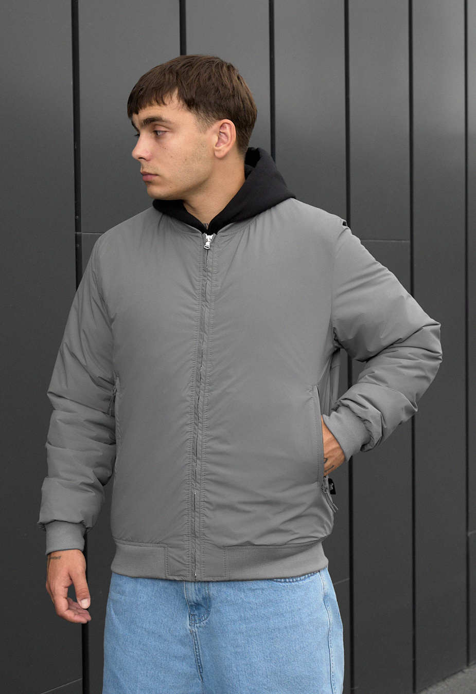 Bomber Staff jalt gray