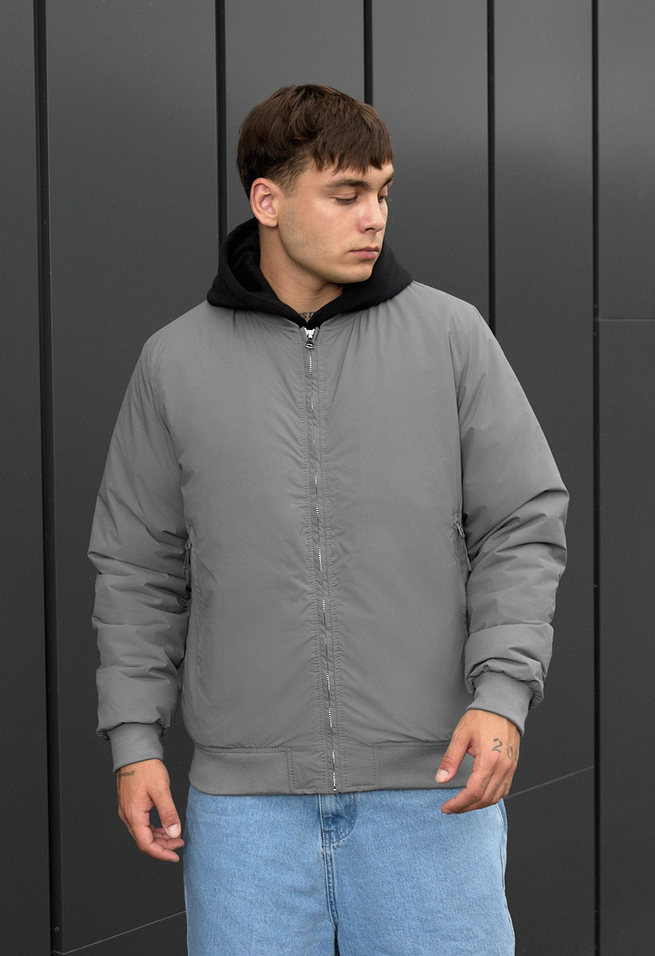 Bomber Staff jalt gray