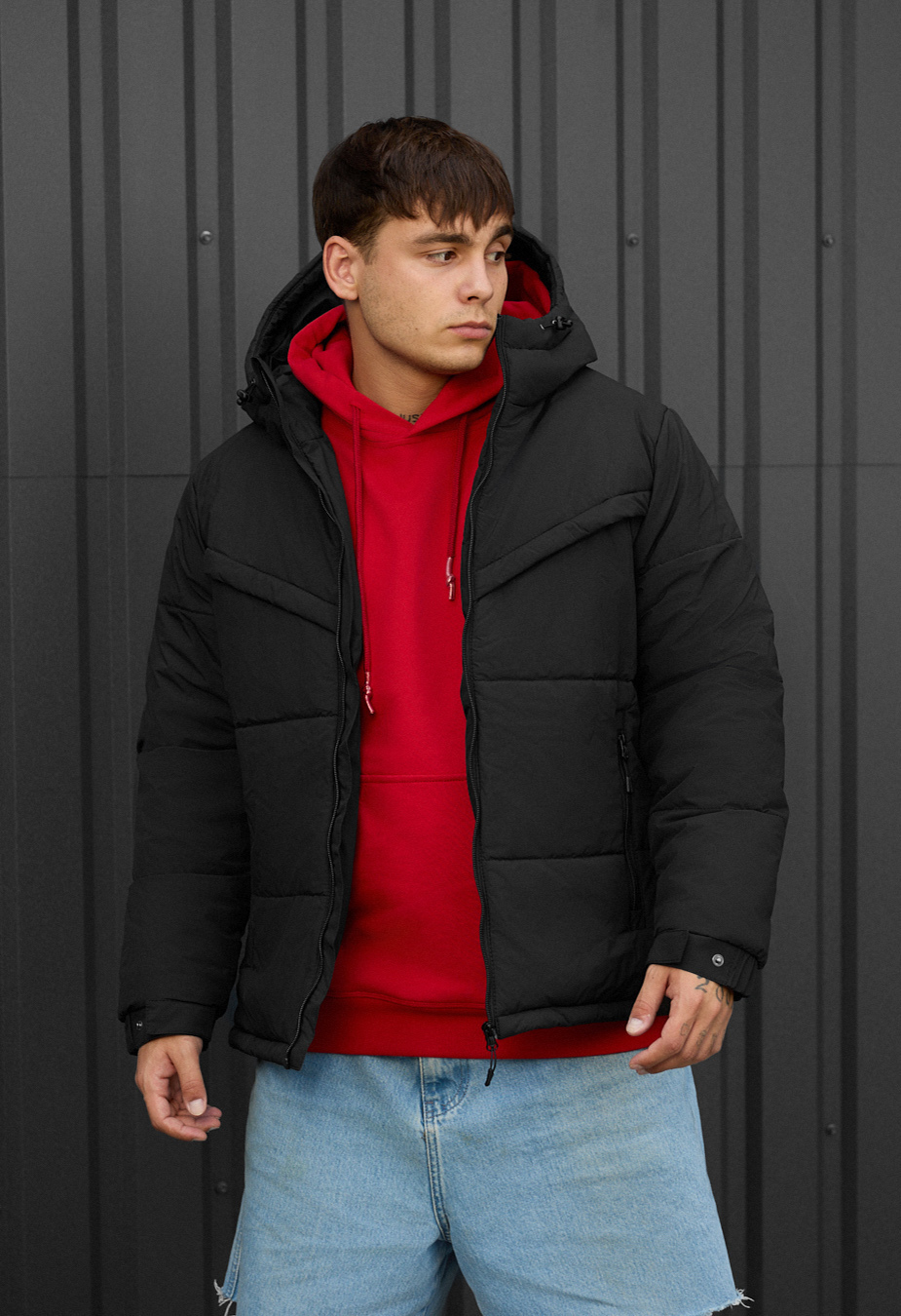 Geacă de iarnă Staff vorn black