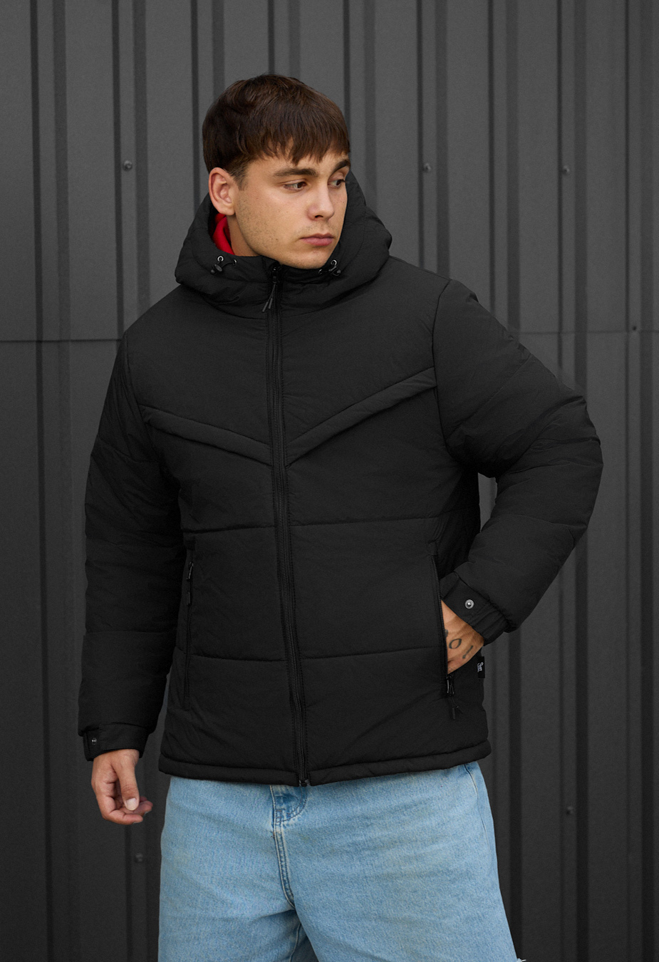 Geacă de iarnă Staff vorn black