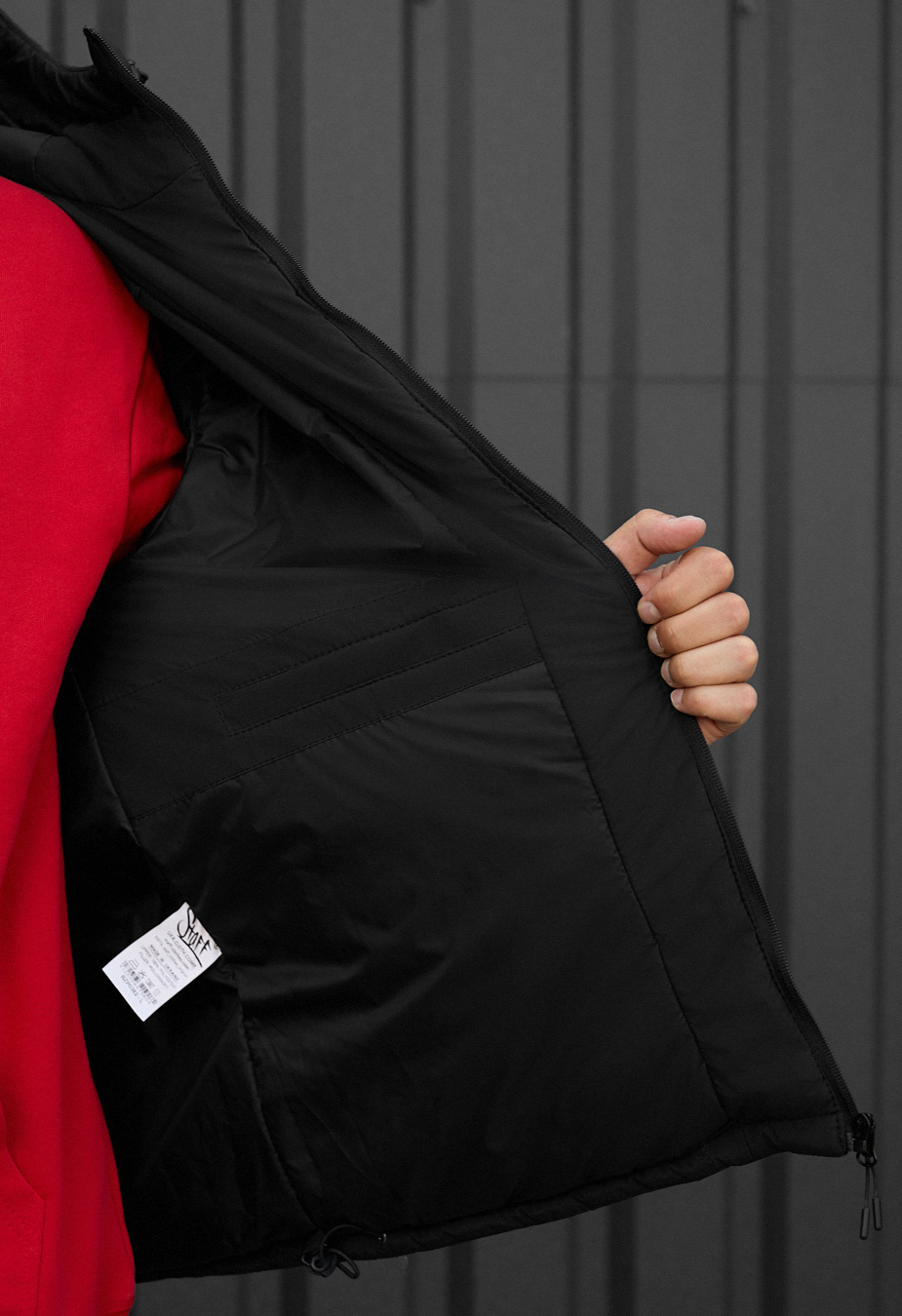 Geacă de iarnă Staff vorn black