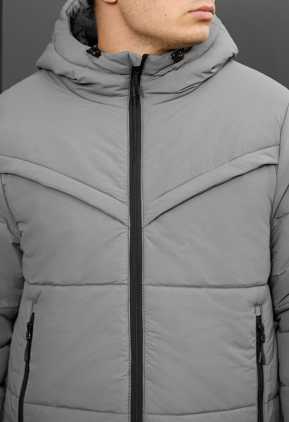 Geacă de iarnă Staff vorn gray