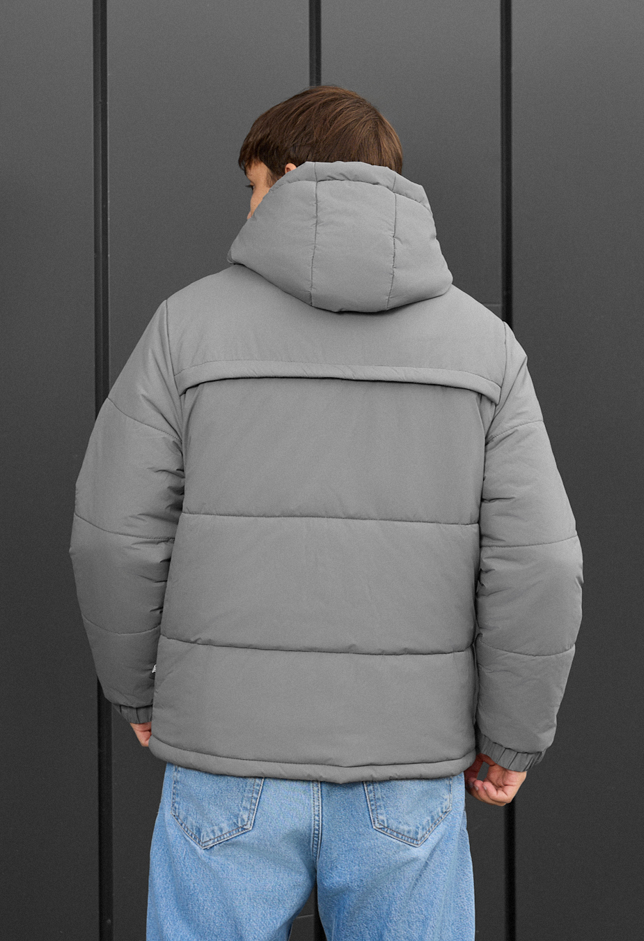 Geacă de iarnă Staff vorn gray