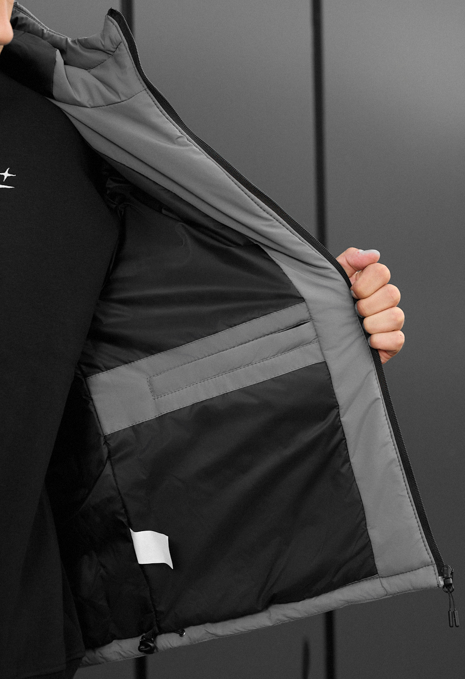 Geacă de iarnă Staff vorn gray