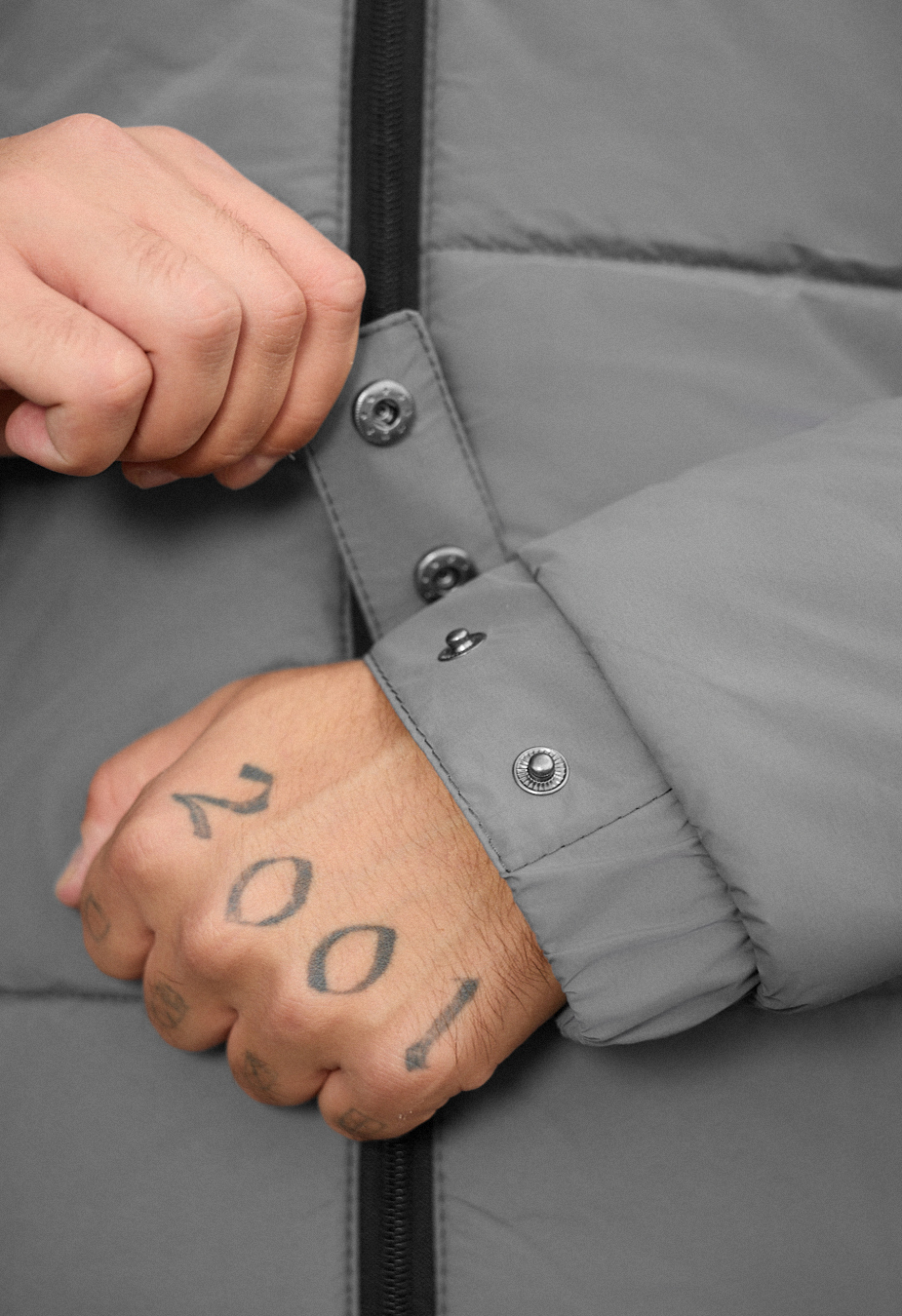 Geacă de iarnă Staff vorn gray