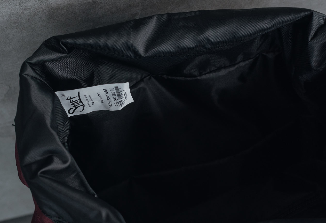 Rucsac Staff rolltop 22L black & bordo