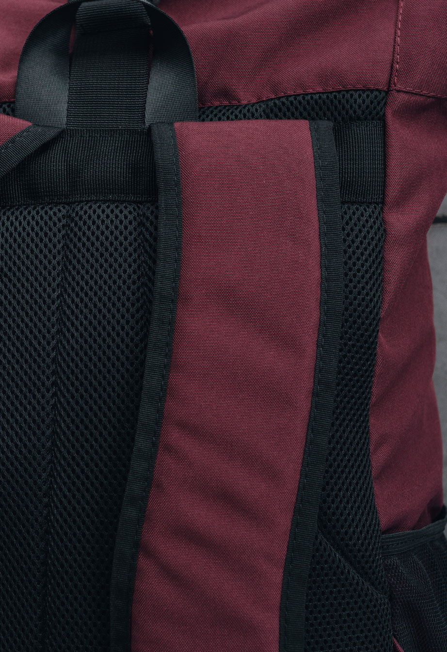 Rucsac Staff rolltop 22L black & bordo