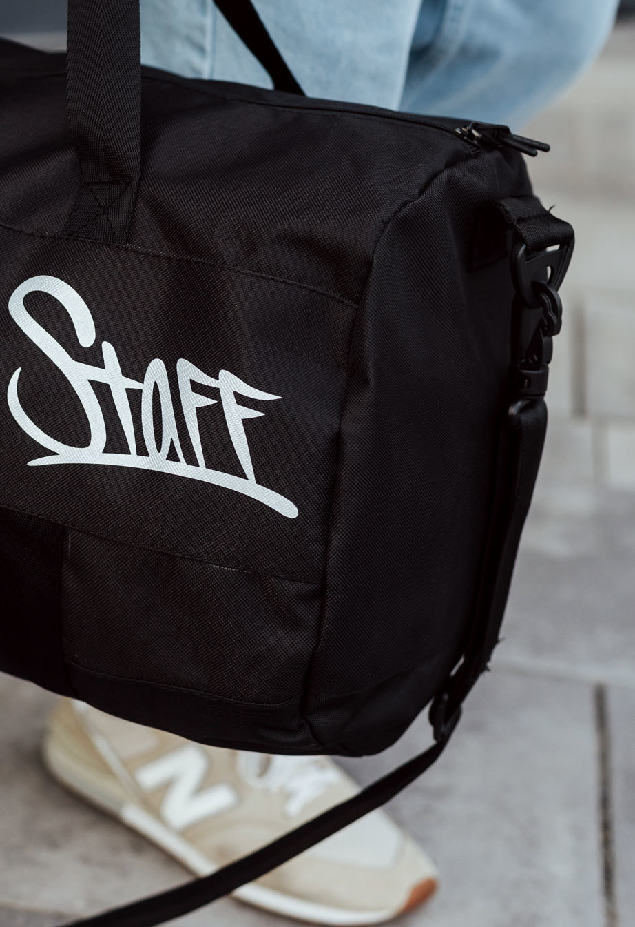 Geantă de sport Staff black logo