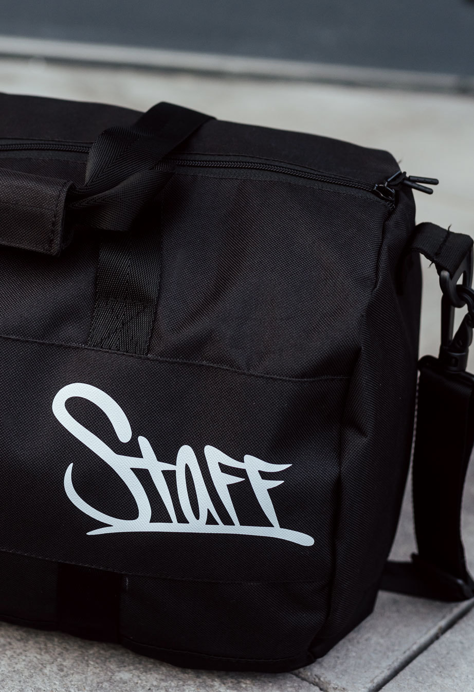 Geantă de sport Staff black logo
