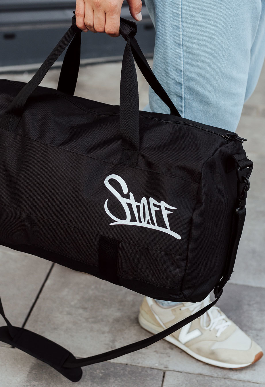 Geantă de sport Staff black logo