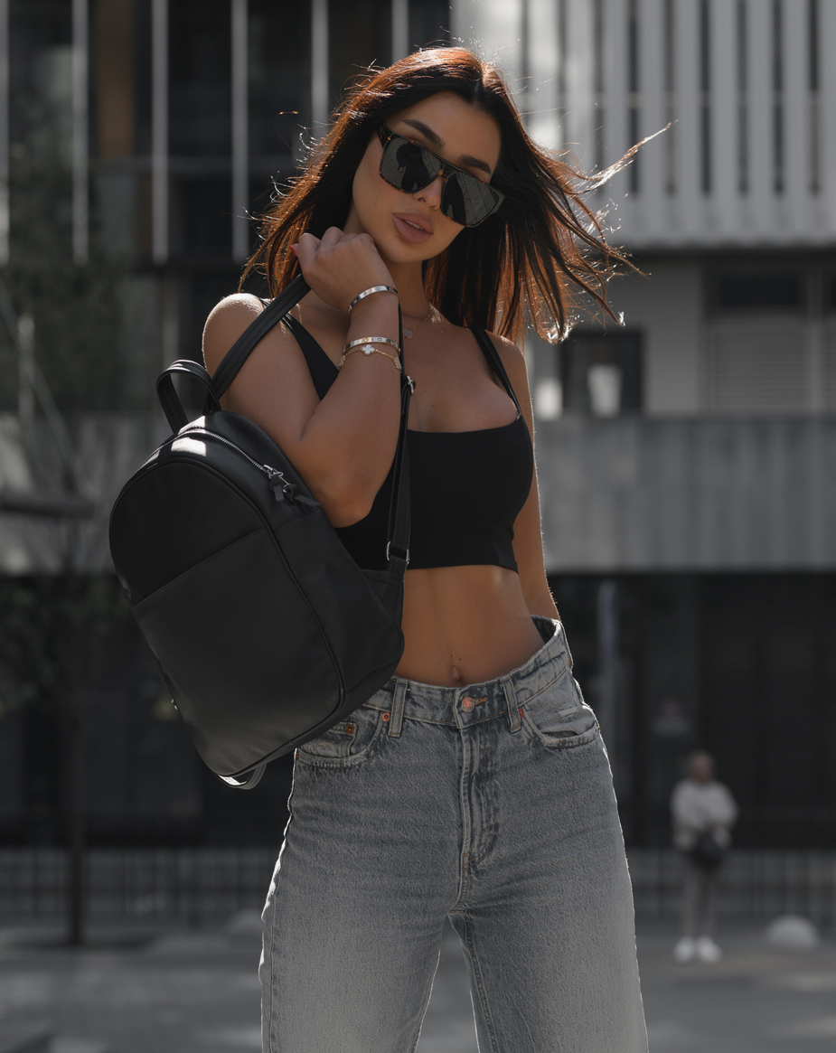 Rucsac de damă Staff iv leather black