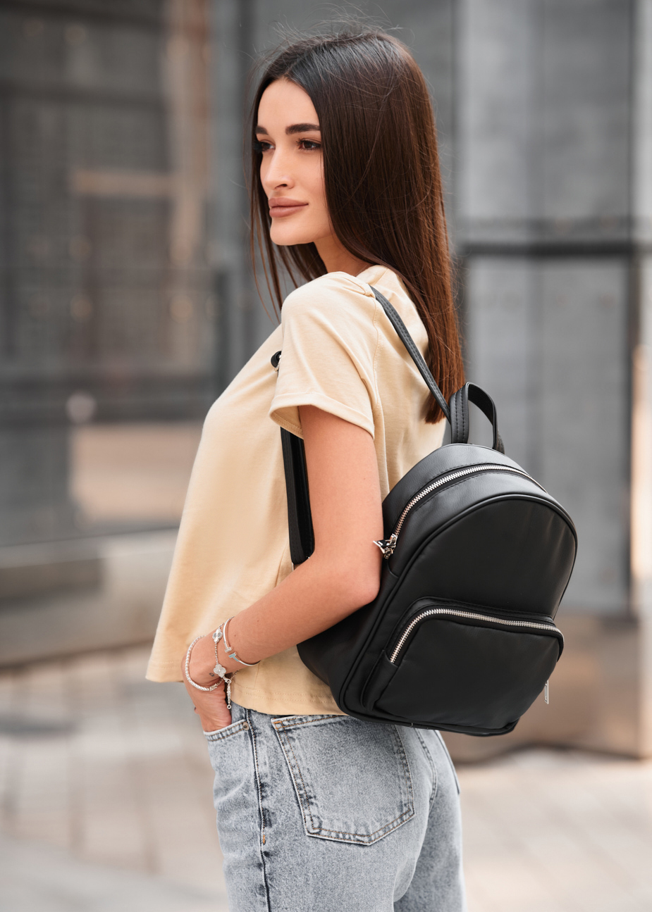 Rucsac de damă Staff vol leather black