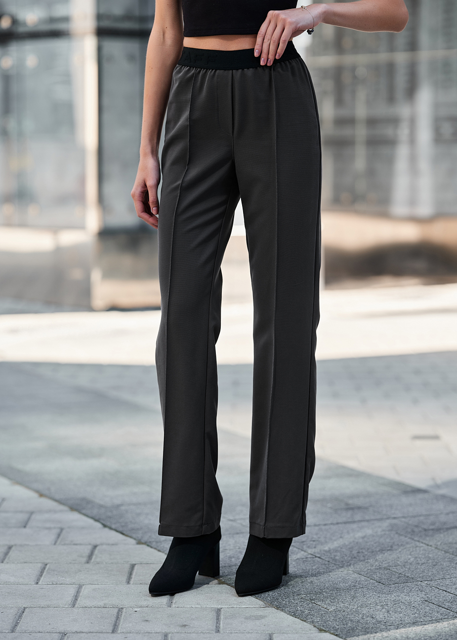 Pantaloni de damă Staff hi dark gray