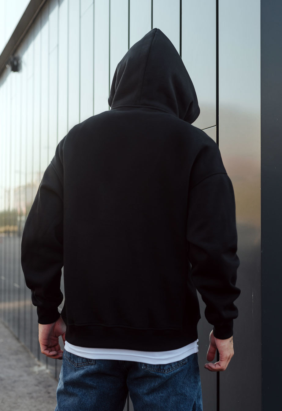 Hanorac Staff black oversize fleece