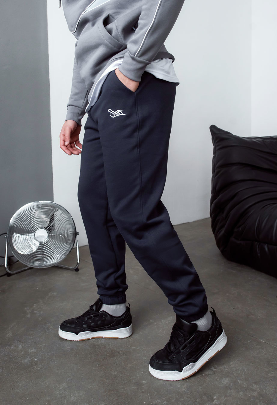 Pantaloni de trening Staff op navy logo fleece