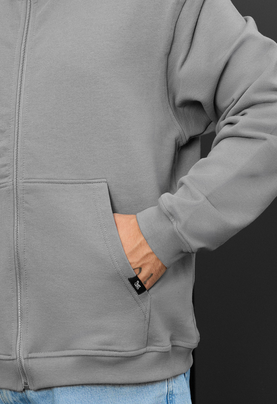 Bluză Staff ry gray oversize