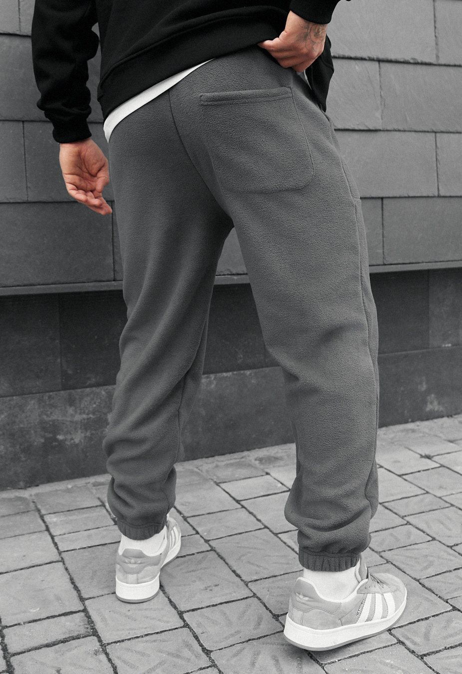 Pantaloni de trening  Staff al gray fleece