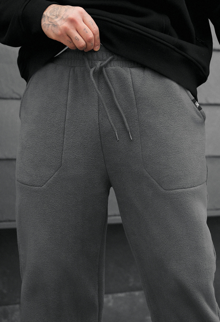 Pantaloni de trening  Staff al gray fleece