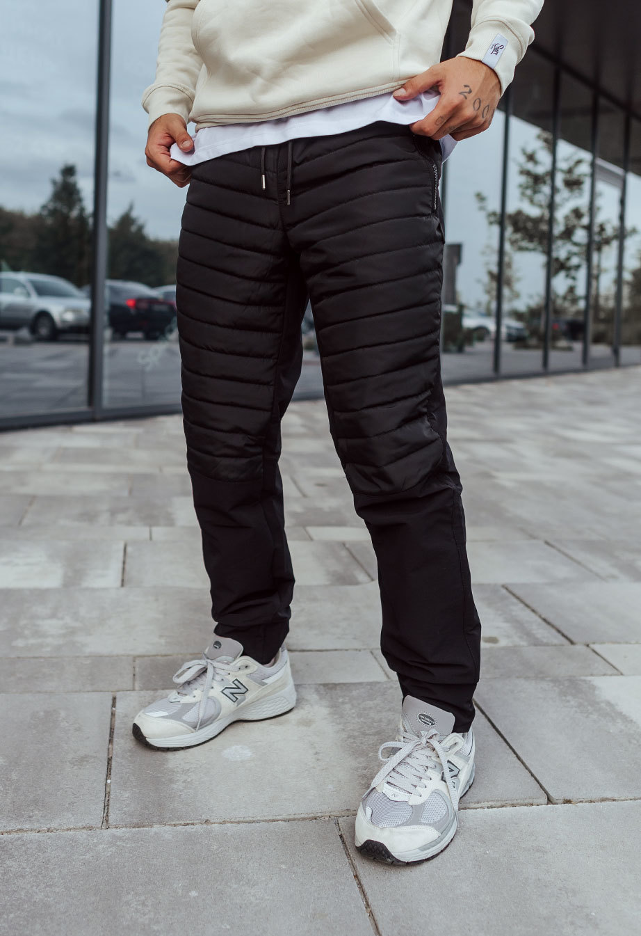 Pantaloni izolați Staff ap microfleece black