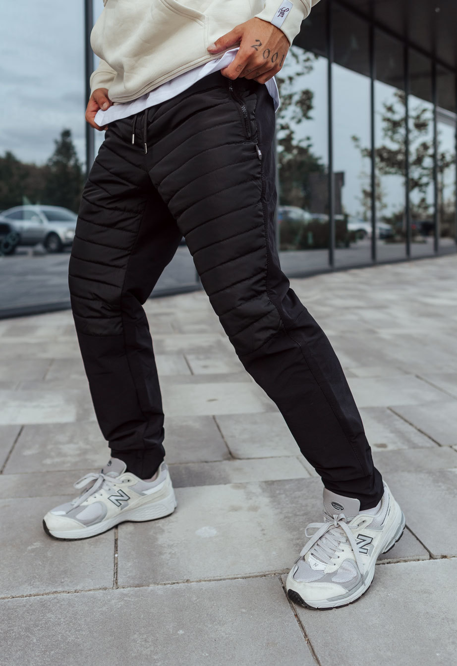 Pantaloni izolați Staff ap microfleece black