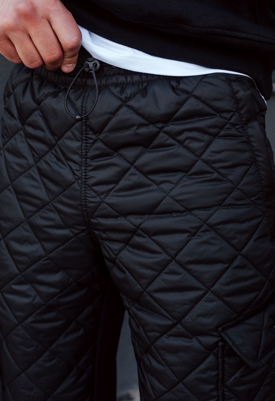 Pantaloni izolați Staff diamond black