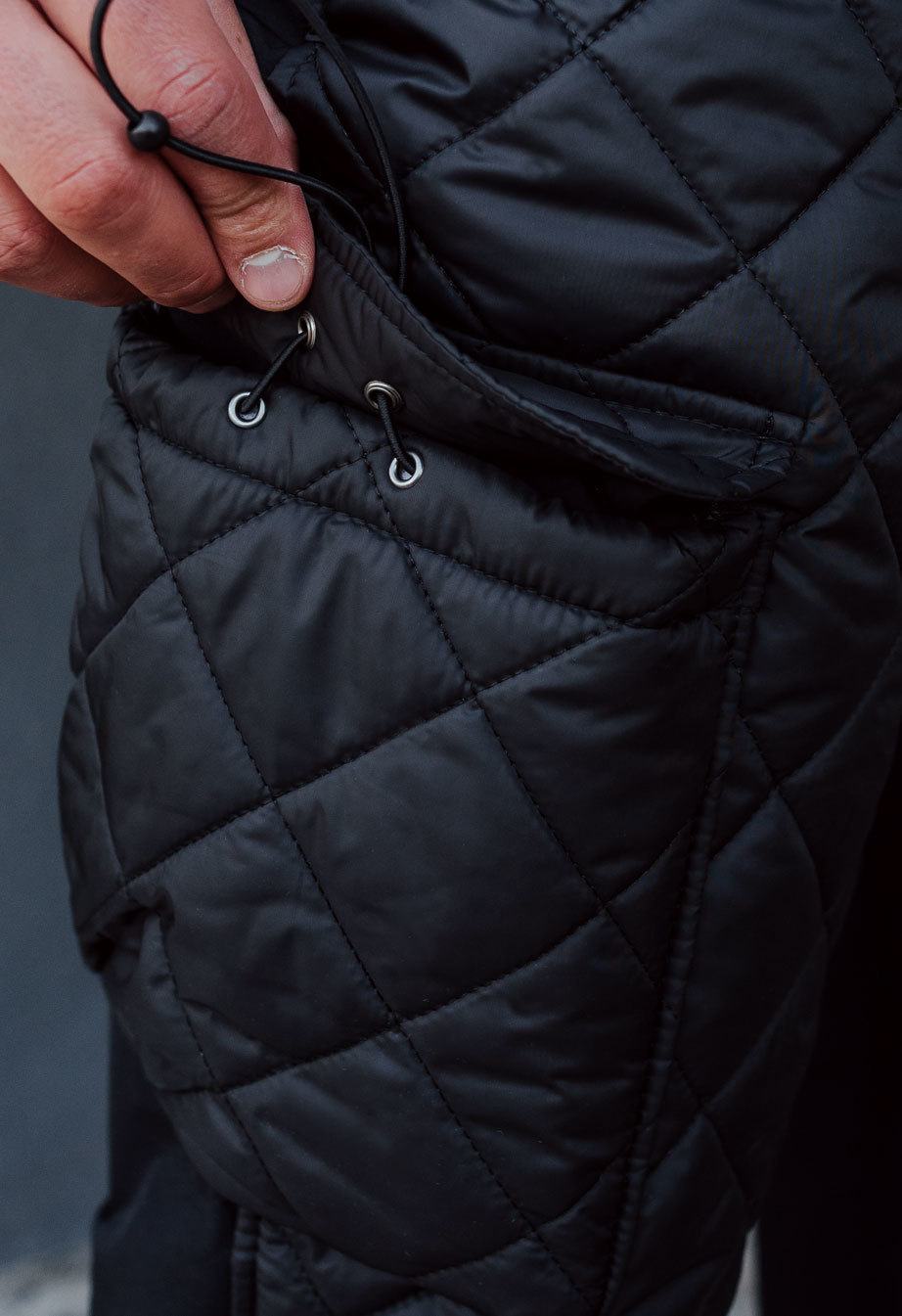 Pantaloni izolați Staff diamond black