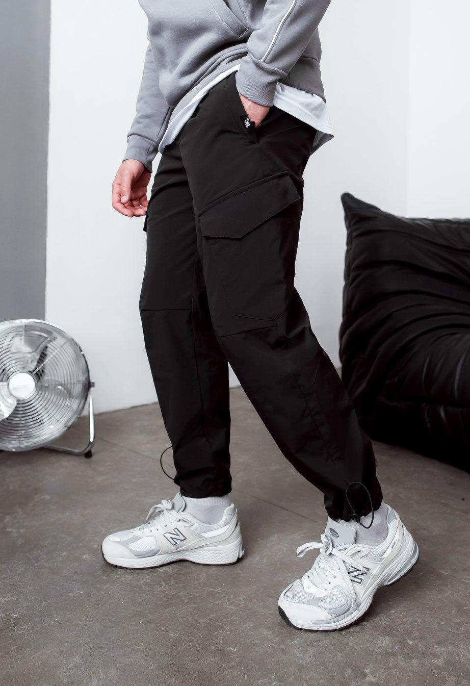 Pantaloni Staff cargo pa black