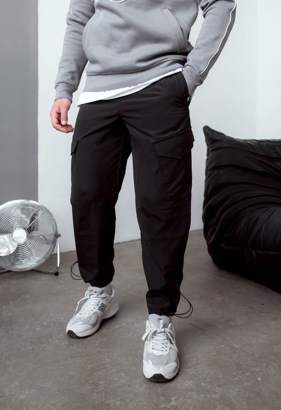 Pantaloni Staff cargo pa black