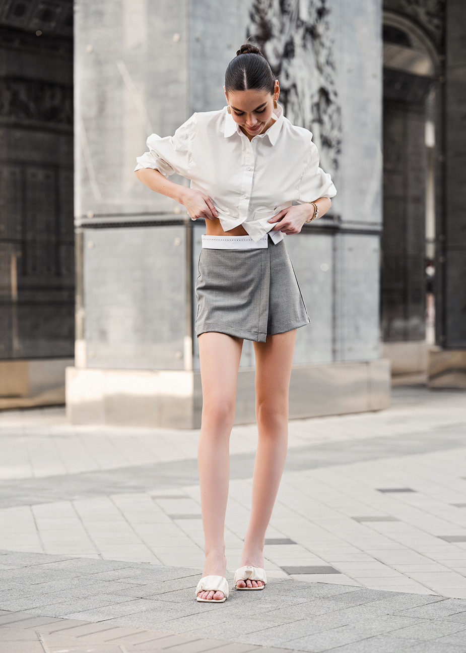 Fustă pantaloni scurți de damă Staff ya gray