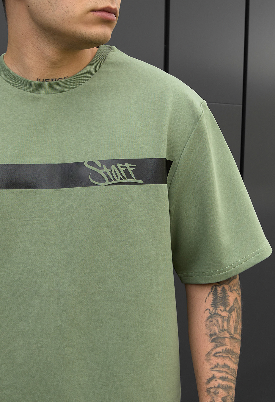 Set de vară tricou + pantaloni scurți Staff ra khaki