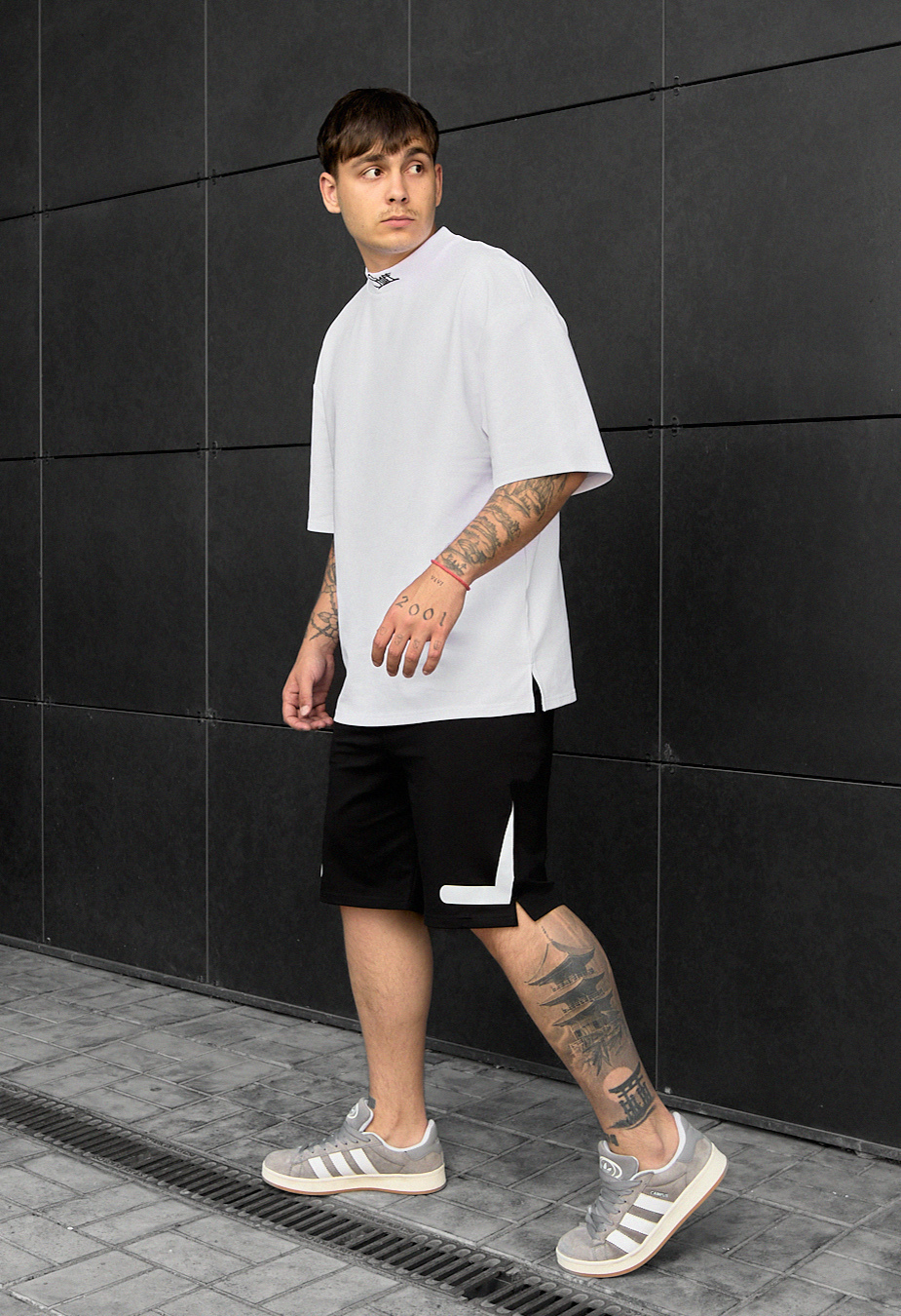 Set de vară tricou + pantaloni scurți Staff di