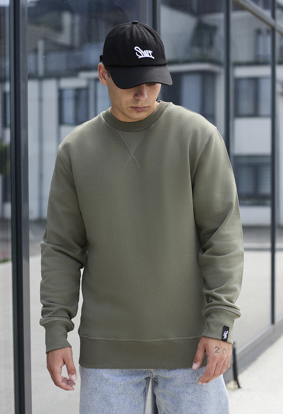 Bluză de trening Staff light khaki basic