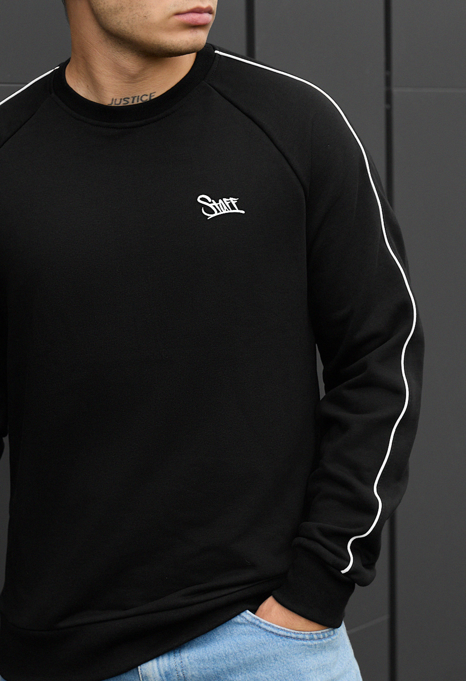 Bluză de trening Staff kant reflective logo black