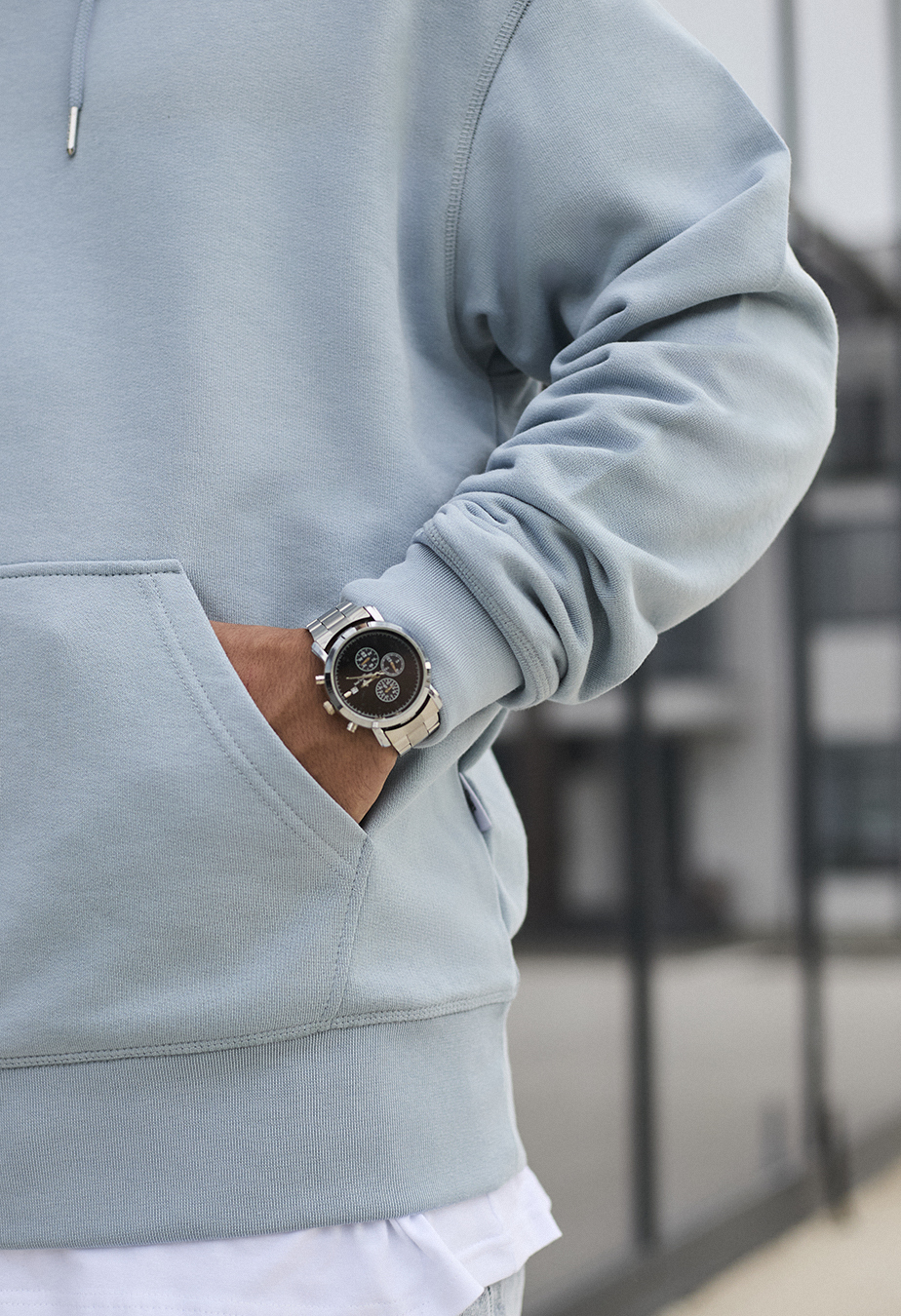 Hanorac Staff light blue oversize