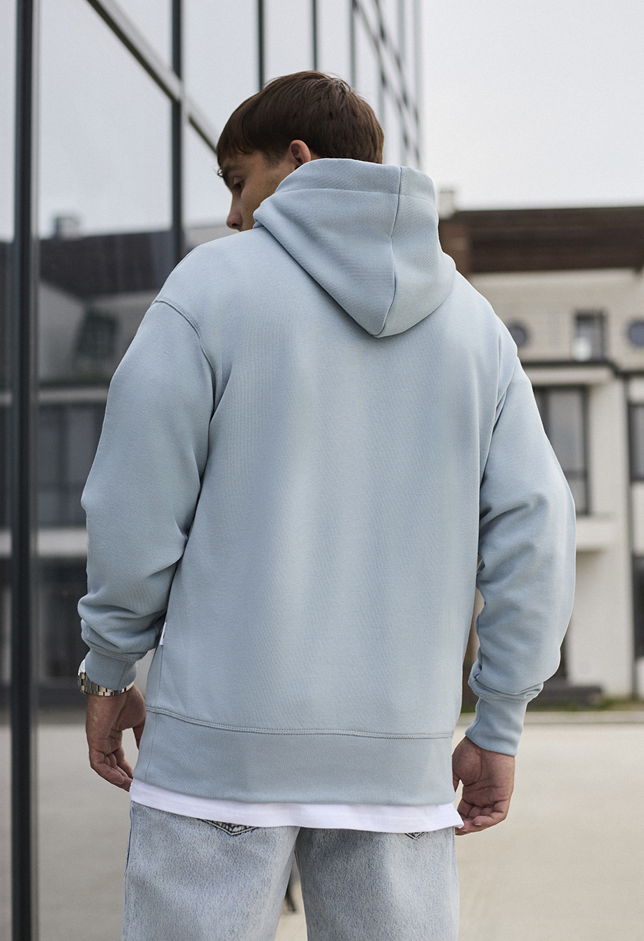 Hanorac Staff light blue oversize