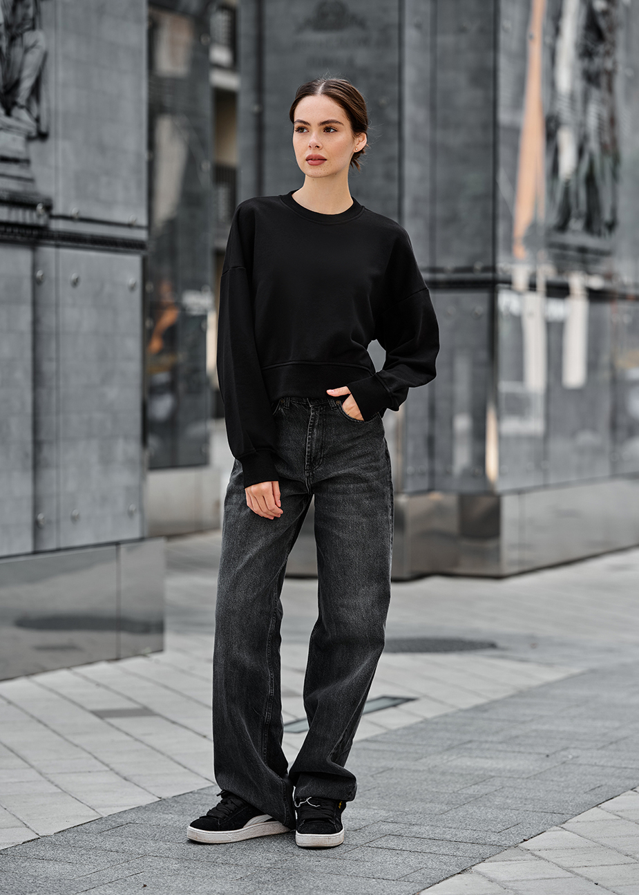 Bluză de trening de damă Staff sh black oversize