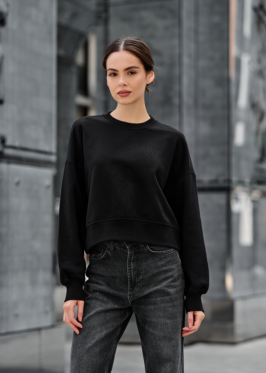 Bluză de trening de damă Staff sh black oversize