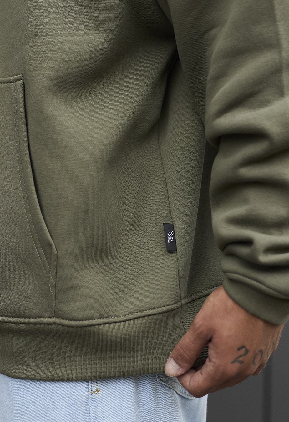 Hanorac Staff khaki oversize fleece