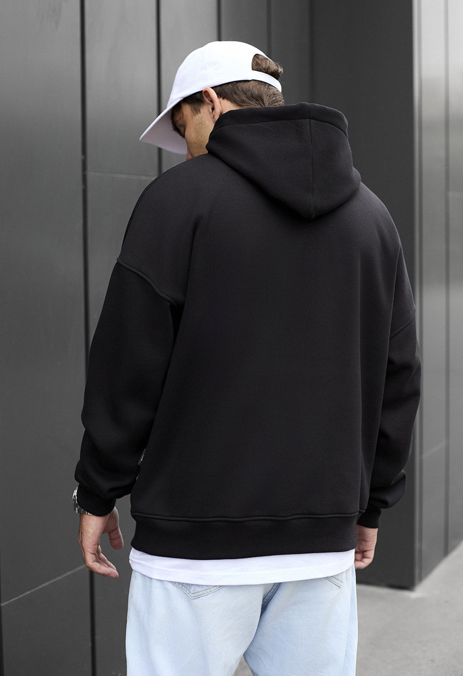 Hanorac Staff black oversize fleece