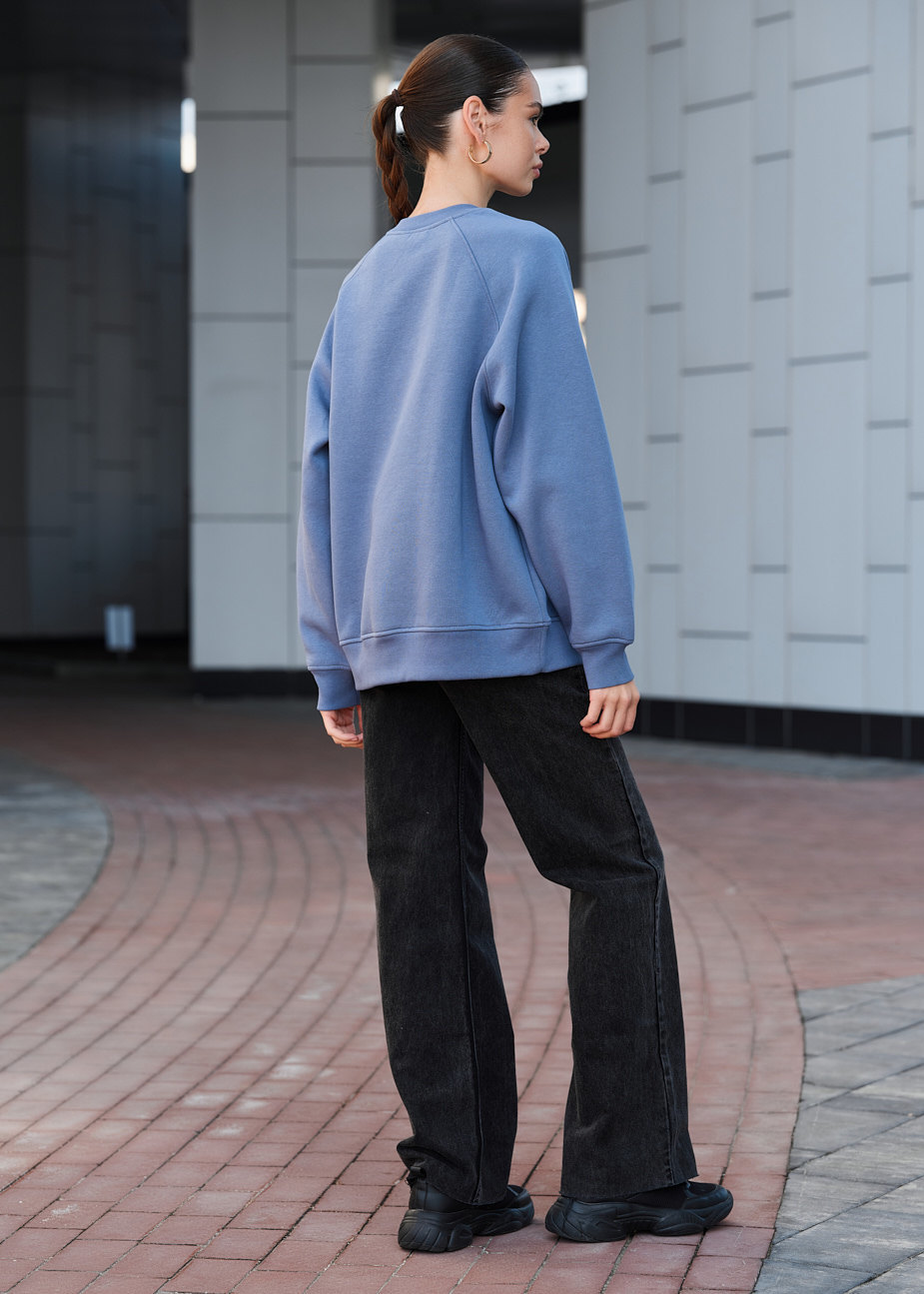 Bluză de trening de damă Staff blue logo oversize fleece