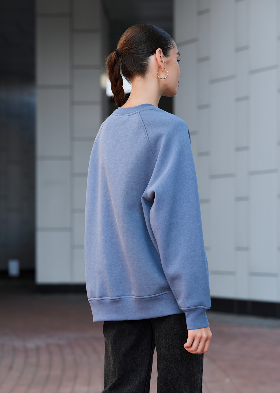 Bluză de trening de damă Staff blue logo oversize fleece
